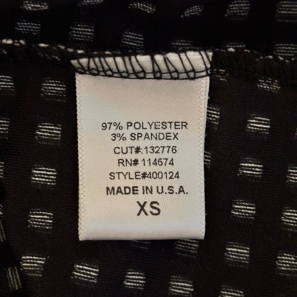 Anthropologie Pleione Gingham Black and White Checkered Women Top Scalloped - Picture 6 of 6